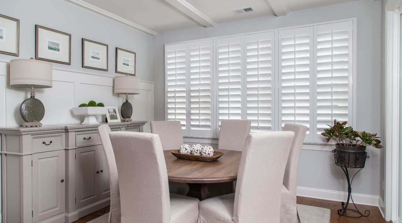 shutters in Dover living room